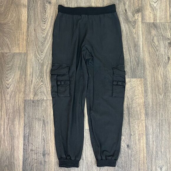 Alice + Olivia Women's Size XS Black Jersey Knit Cargo Jogger Pull On Sweatpants - Picture 9 of 11
